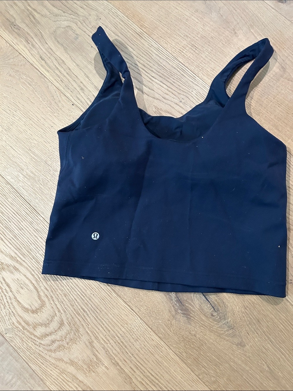 lululemon athletica Navy Scoop Neck Crop Tank